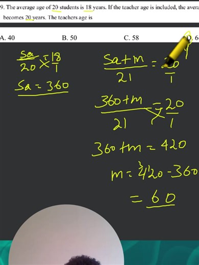 Average questions are among the most frequently asked problems in Aptitude and SAT Math exams. In this short lesson, an expert online math tutor explains how to solve average questions quickly and correctly, a key skill for students preparing for the Grade 12 aptitude exam and SAT Math. If you want to improve your math performance, understanding the concept of average (mean) is very important. This tutorial helps students learn a simple strategy to solve these questions step by step and build st