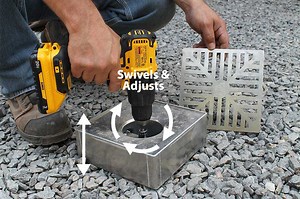 Quick-E-Adjustable Patio Drain - Stainless