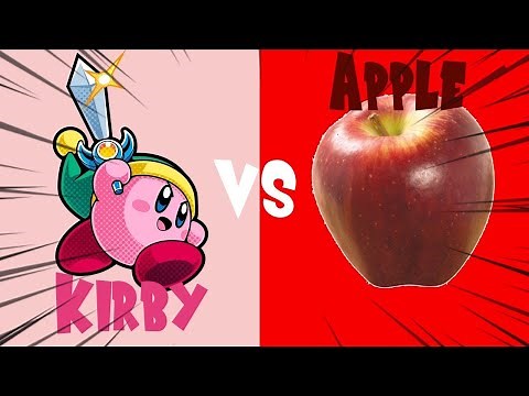Kirby Vs Apple! (Kirby Stop-motion Animation)