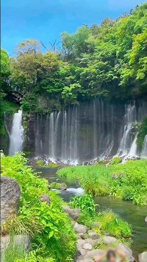 【静岡県富士宮市】音止の滝と白糸の滝✨夫婦で森林散歩🌿不思議なステッカーも発見👀✨