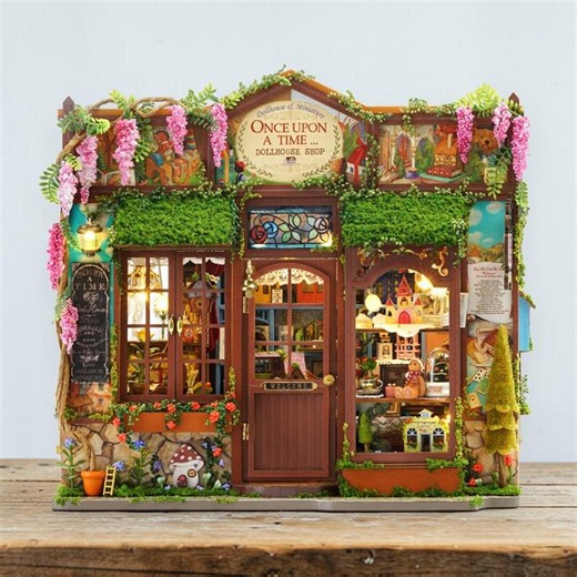 Fairy Tale Book Nook Kit, Rolife Style DIY 3D Wooden Puzzle With LED Lights, Miniature Dollhouse Shop Shelf Insert Decor - Etsy