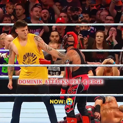 Dominik Betrays Rey Mysterio __ 😭 From Childhood Love to Brutal Attack