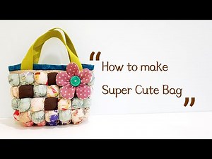 How to sew bubble puff quilt into super cute bag 【泡芙拼布包】这样的设计太可爱了吧！#HandyMum ❤❤