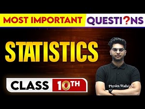 STATISTICS - MOST Important Questions || Class-10th