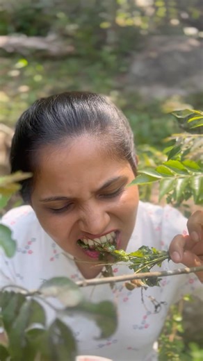 Eating RAW Curry Leaves Challenge with Salt & Chili 🍃 🔥 🌿 ASMR Mukban #asmr#Food#viralvideo