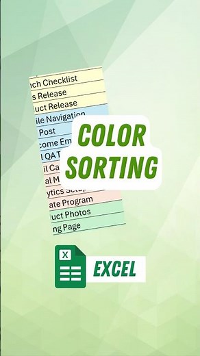 How to Sort by Color in Excel