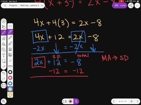 Solving Multi-Step Equations