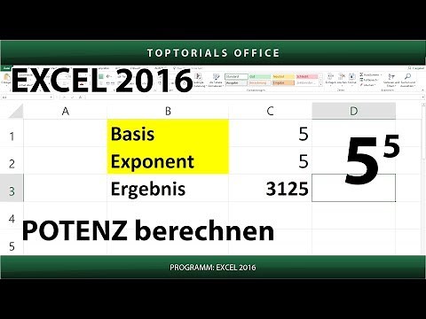 Potenzen berechnen (Excel)