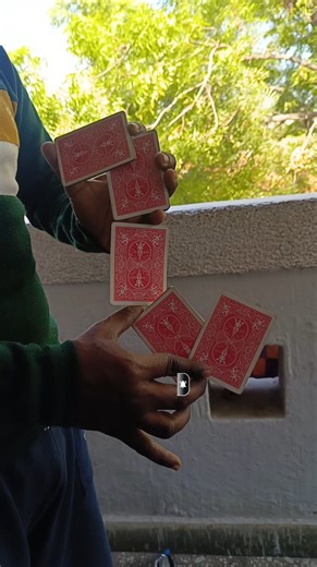 Ye Card Gravity Ko Ignore Kaise Kar Rahe Hain? 😱 | Card Cascade Magic #shorts