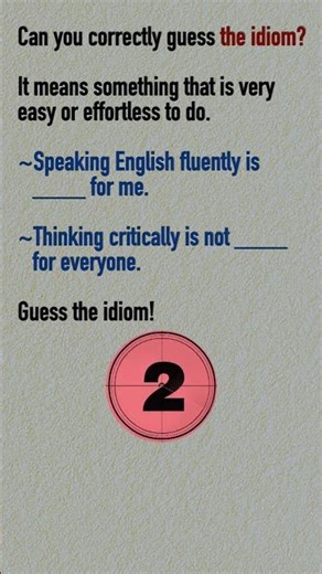 Can You Guess This Idiom? 🤔 #english #idioms #quiz #learnenglish #vocabulary #esl #englishlearning