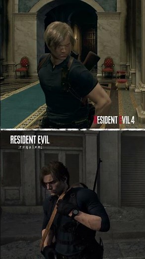 Resident Evil 4 vs Resident Evil Requiem – Weapon Switch Animation Comparison 🔥 #residentevil