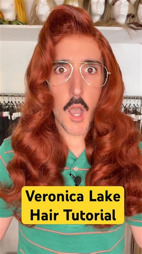 Veronica Lake Hair Tutorial #hairstylist #hairtutorial #hollywoodwaves #lacefrontwig #wig #hair