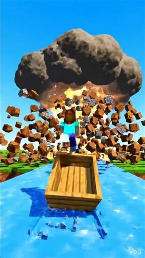 Đua thuyền đụng xương rồng, troll chướng ngại vật #funny #minecraft