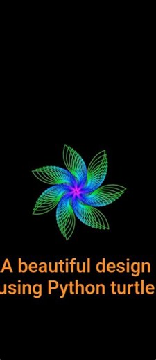 This tutorial will create colorful graphics using the python turtle library#python#turtle#tutorial