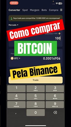 Como comprar Bitcoin pela Binance no celular passo a passo #binance #bitcoin