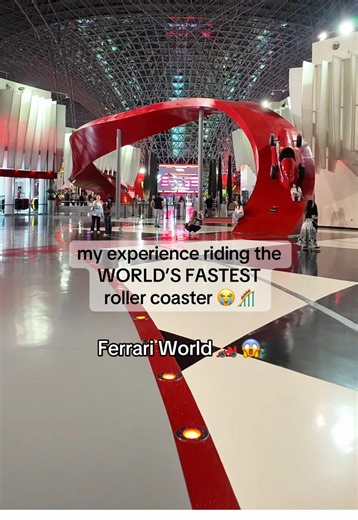 would you ride the Formula Rossa, the world’s fastest rollercoaster?? 🏎️🎢 📍Ferrari world, Yas island, Abu Dhabi, UAE #travel #vlog #f1 #formularossa #rollercoaster bucket list