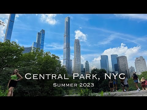 Central Park NYC | Summer 2023 walking trough the park | 4k video