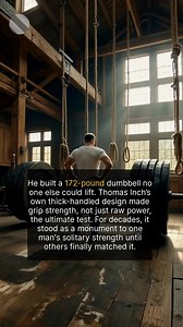 Born in 1881, Thomas Inch was a pioneering strongman who understood the limits of the human body, particularly grip strength. His infamous dumbbell was specifically engineered to be an almost perfect challenge: the thick, 2.47-inch handle prevented a full grip, forcing lifters to rely on open-handed strength, while the single-piece casting meant the heavy ends couldn't rotate, making the weight wildly unbalanced. While Inch claimed for years that he alone could conquer it, John Gallagher ended t
