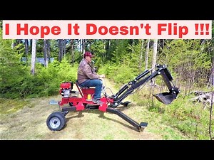 Putting My Red Rock/Trencherman mini towable backhoe to a couple of tests from Princess auto