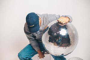 24 Inch Disco Ball, Mirror Ball, Large Disco Ball, Funky 70s Party Decor, Hippie Wedding Decor, Disco Wedding, Funky Room, Melting Disco - Etsy