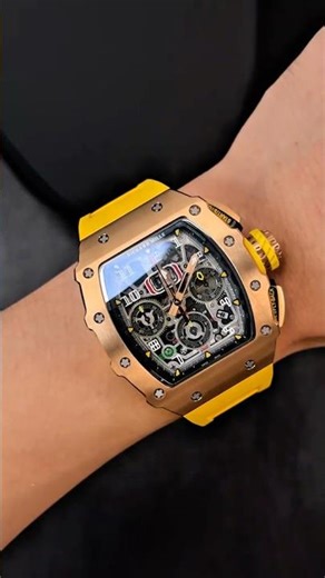 Bold.Golden.Built to stand out 🔥#WristGame #LuxuryWatch #SkeletonWatch #Timepiece