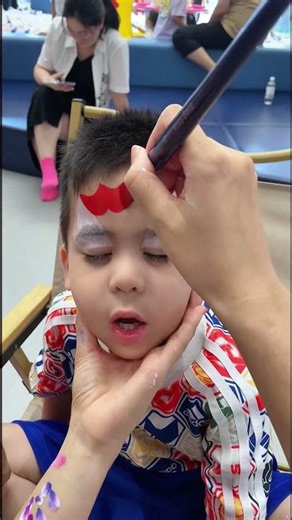 ✨ Fantastic street face art 丨Spider-Man pattern#fantastic #streetart #faceart