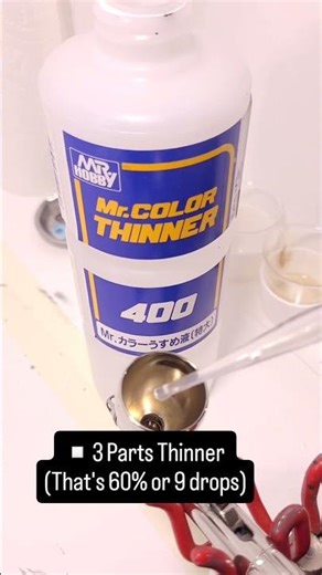🚨 How I thin Mr Surfacer for airbrushing in 30 seconds 🚨