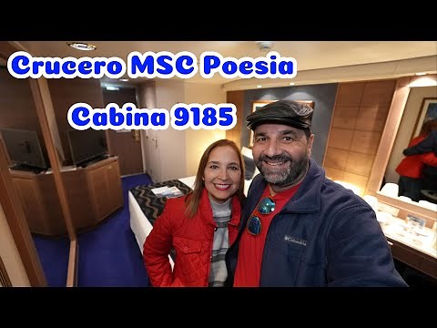 CABINA CON BALCON🛟 Crucero MSC Poesía cabina 9185 tour completo de la habitación hellox2travels