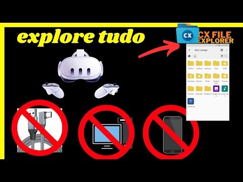instale o explorador de arquivos CX file explorer no META QUEST 3 | SEM PC, SEM FIOS, SEM TELEFONE