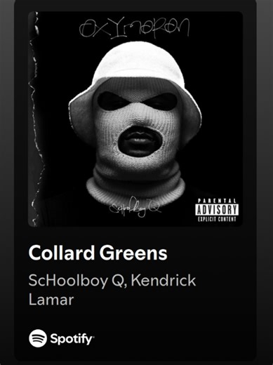 Collard Greens by Schoolboy Q and Kendrick Lamar