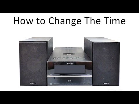 How to Change The Time on a Sony CMT-BX77DBi Hi-Fi