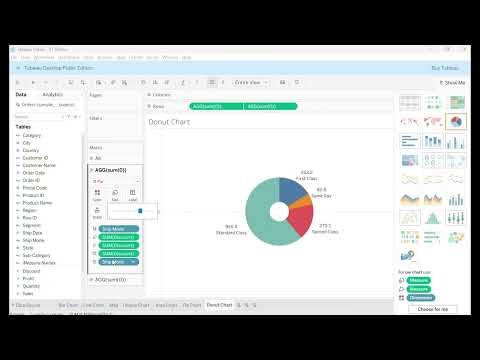 Donut Chart in Tableau - समजून घ्या मराठीमध्ये मिनिटामध्ये