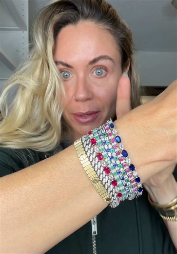 DON’T LET ME DOWN 😅 @Macy’s #jewelryreview #finejewelry #gemstonejewelry #sterlingsilver #tennisbracelet