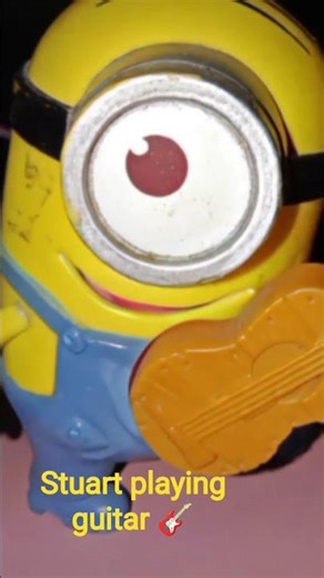 Stuart playing Guitar 🎸#minionapp #guitar #singing #sing #asnr #shorts #short