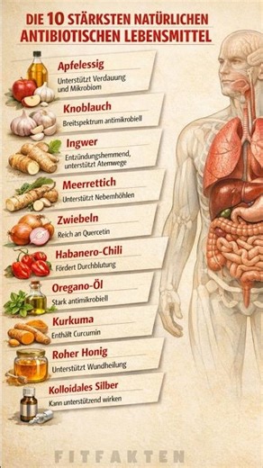 Die 10 stärksten natürlichen „antibiotischen“ Lebensmittel – Unterstützung aus der Natur.