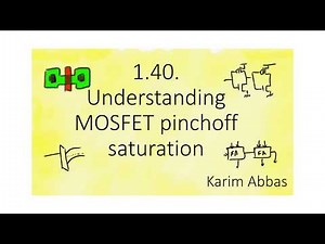 1.40. Understanding MOSFET pinchoff saturation