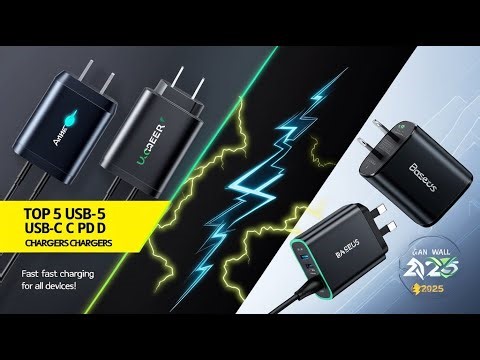 Top 5 Best Wall Chargers with USB-C PD 2025 ⚡ | Fast & Powerful Charging Solutions!