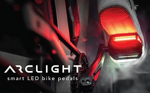 Arclight illuminated LED bike pedals (final days)
