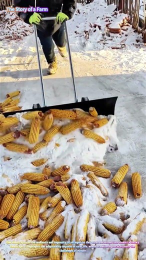Harvest in the Snow: Storing Corn on a Winter's Day 🌽❄