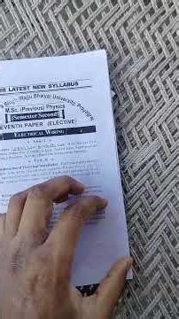 Msc( physics) 2nd semester (Electrical wiring)syllabus