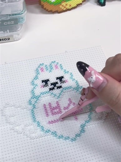 Soobin, Look at Me! 💙 TXT Concert Support Sign with 2.6mm Pixie Beads #pixiebeads #fusebeads #craft