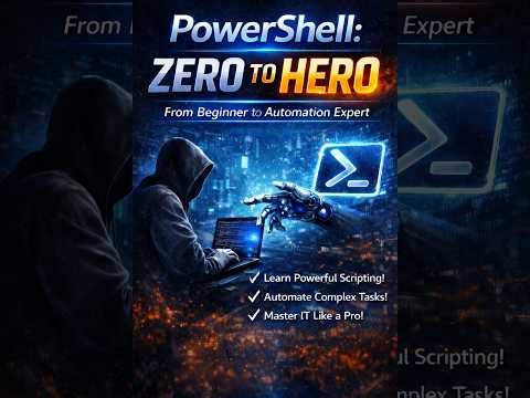 Stop Clicking. Start Automating. PowerShell Zero → Hero (Free Cheat Sheet)
