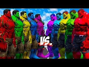 TEAM HELL HULK COLOR VS TEAM HULK RIVALS DREADNOT COLOR - HULK BATTLE - EPIC SUPERHEROES WAR