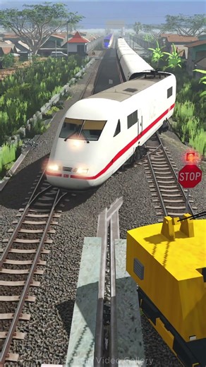 fast trains overtaking each other on a double track #trainvideo #train #railtrack