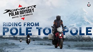 3.9M views · 10K reactions | #DominarPolarOdyssey: 3 Dominars take on the world's toughest roads riding from Pole to Pole across North and South America, covering over 50,000 km across 17 countries in a span of 120 days. Follow this record-breaking odyssey on bit.ly/DominarInstagram or our website bit.ly/DominarPolarOdyssey #Dominar #Hyperride #Tourning #Bajaj | Bajaj Dominar | Facebook