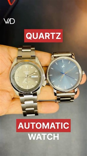 Quartz vs Automatic Watches #watchcollector #viral #viralshorts #seiko5 #srpe51k1 #fastrackwatch