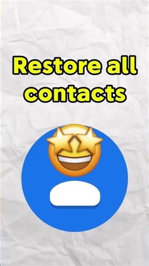 Restore All Contacts on the Phone 🤩🎉