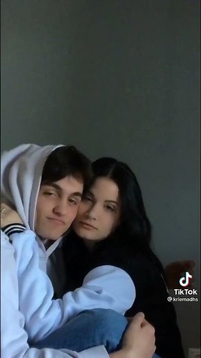 Cute TikTok Couple Hugging
