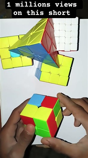 Rubik's cube solve in 1 second magic puzzle trick discuss the algorithm Rubik's puzzle solve #puzzle