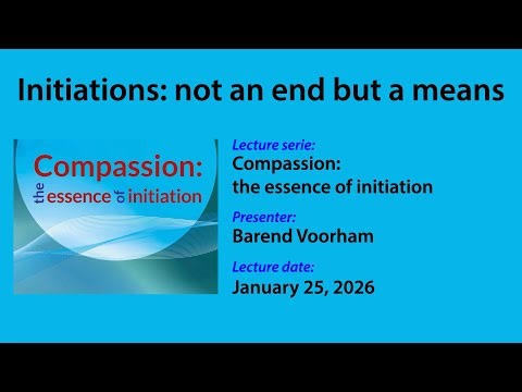 Initiations: not an end but a means